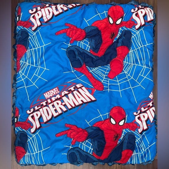 Marvel Other - Handmade Supehero Spider-Man Kids Quilt One Of Kind